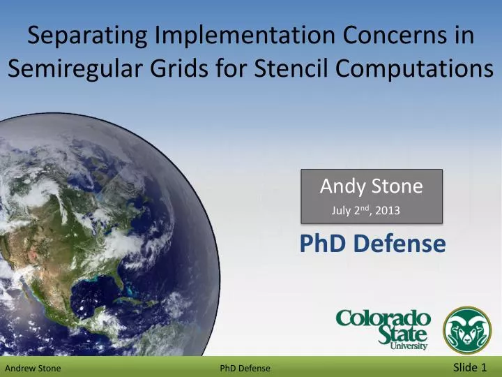 separating implementation concerns in semiregular grids for stencil computations