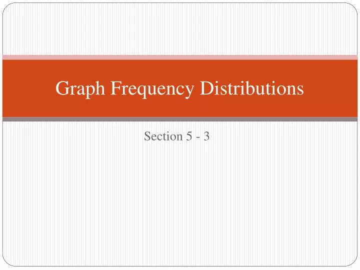 graph frequency distributions