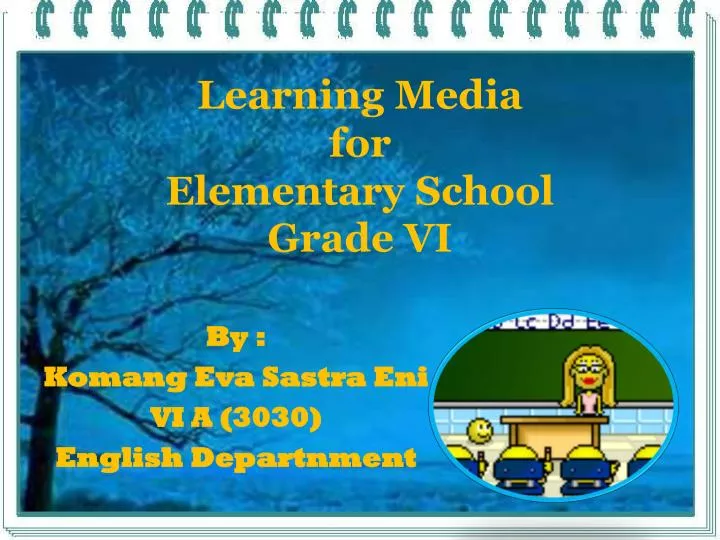 learning media for elementary school grade vi