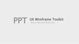 UX Wireframe Toolkit