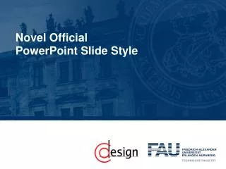 novel official powerpoint slide style