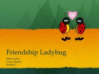 Friendship Ladybug