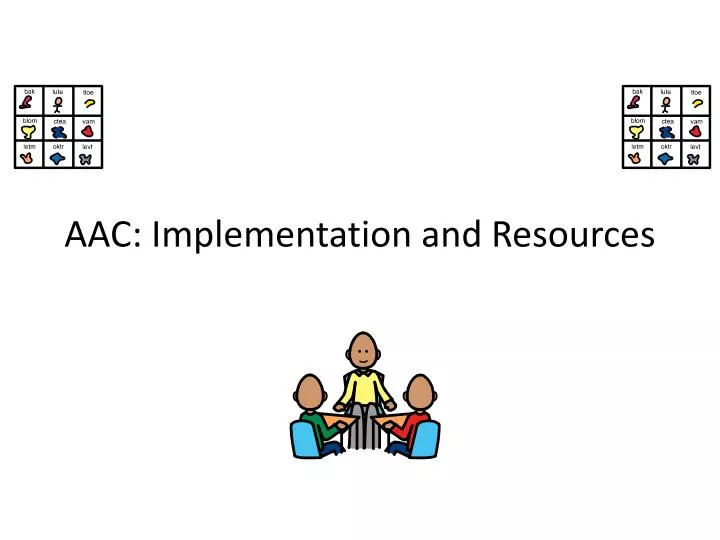 aac implementation and resources