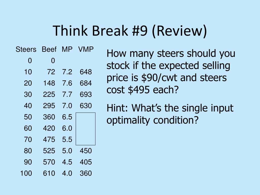 PPT - Think Break #9 (Review) PowerPoint Presentation, free download ...