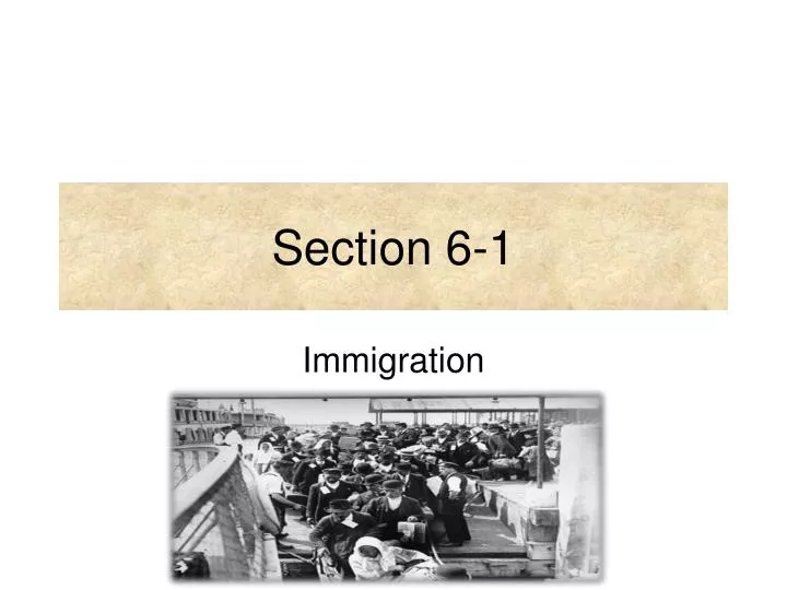 section 6 1