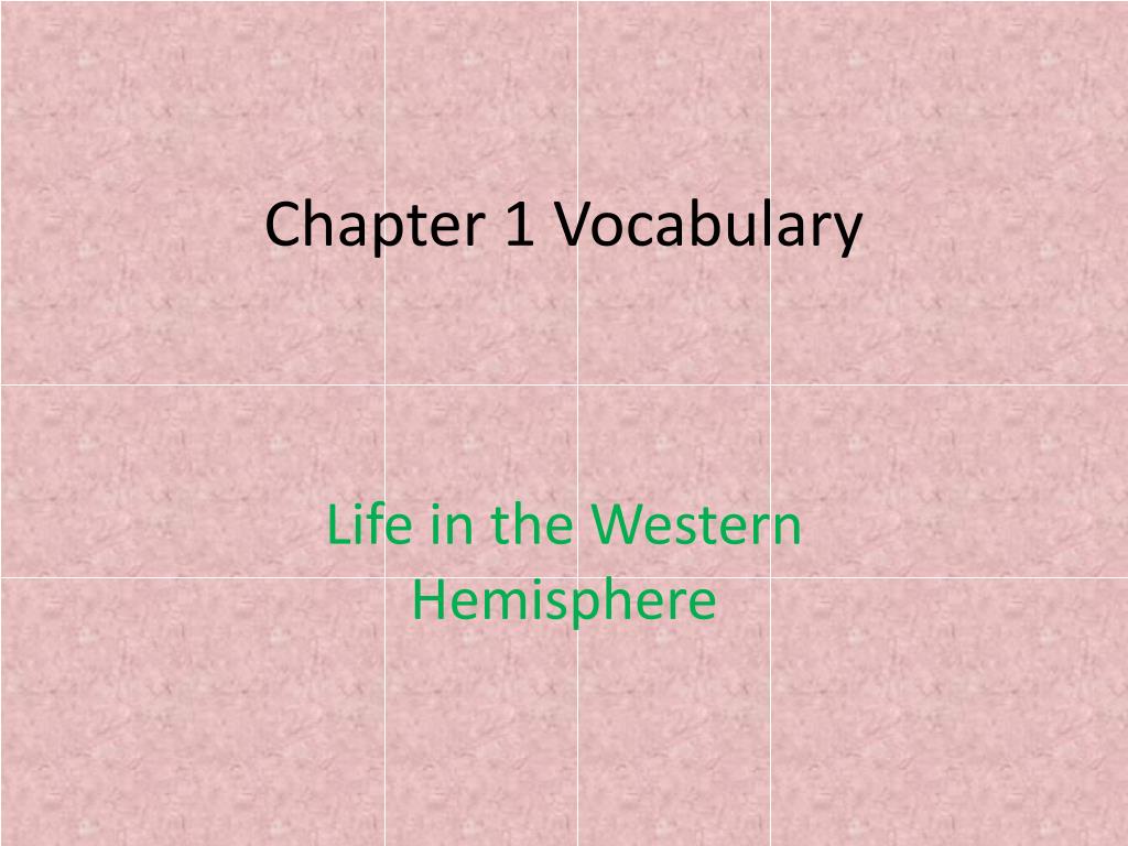 PPT - Chapter 1 Vocabulary PowerPoint Presentation, free download - ID ...