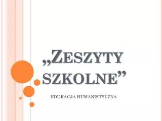zeszyty szkolne