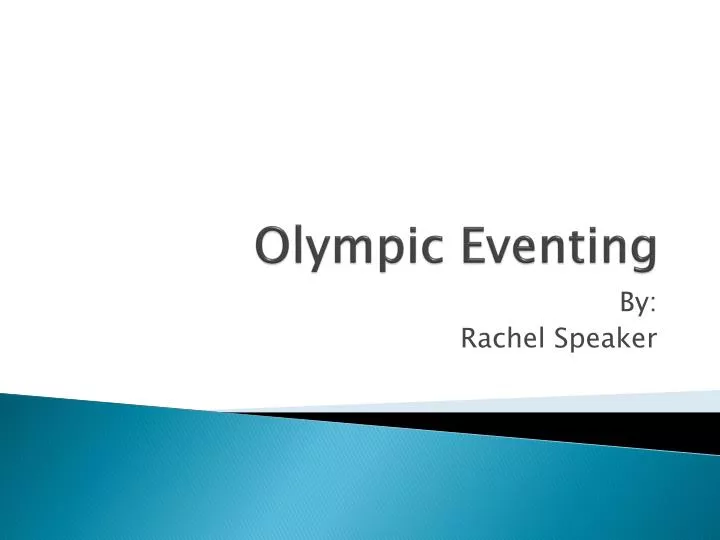 olympic eventing