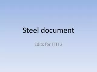 Steel document