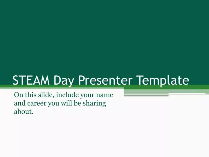 steam day presenter template