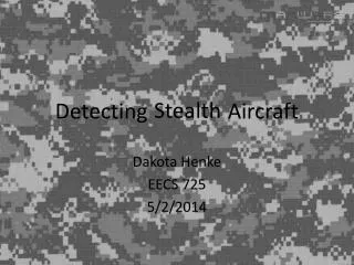 Detecting Aircraft