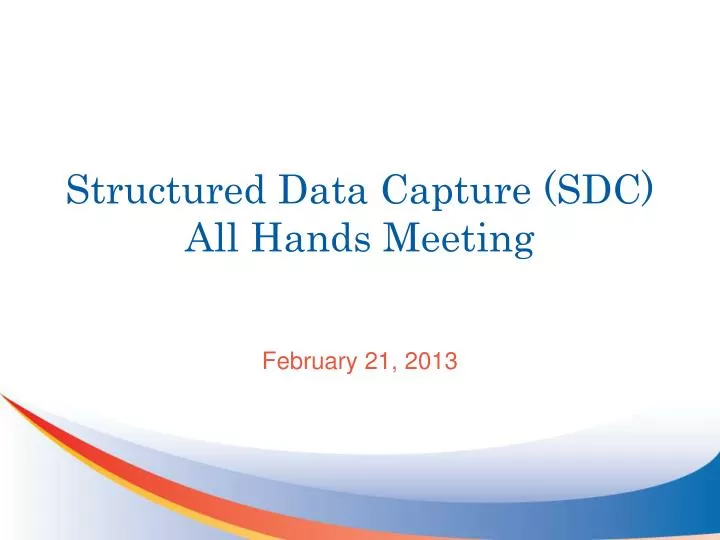 structured data capture sdc all hands meeting