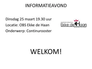 informatieavond