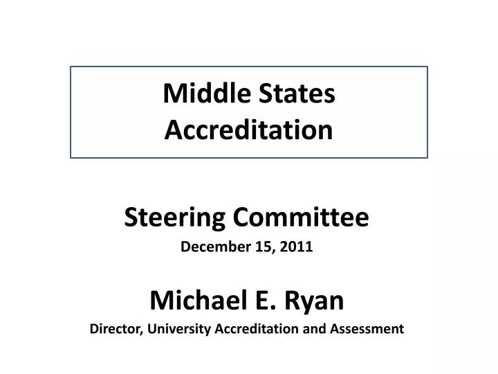 middle states accreditation