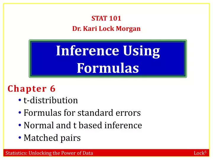 inference using formulas