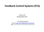 Feedback Control Systems ( FCS ) - slide 1