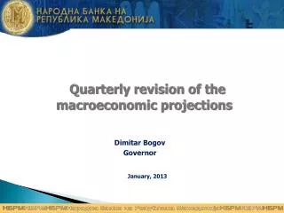 Quarterly revision of the macroeconomic projections