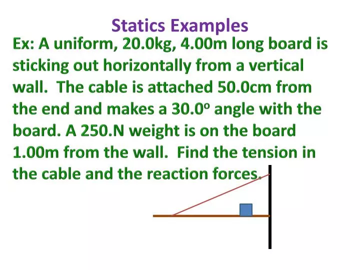 statics examples