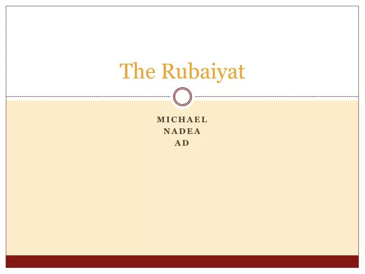 the rubaiyat