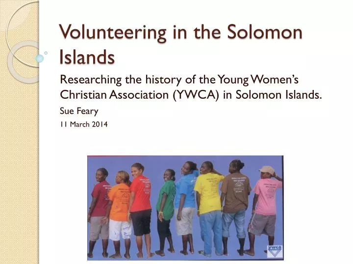 volunteering in the solomon islands