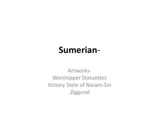 Sumerian -