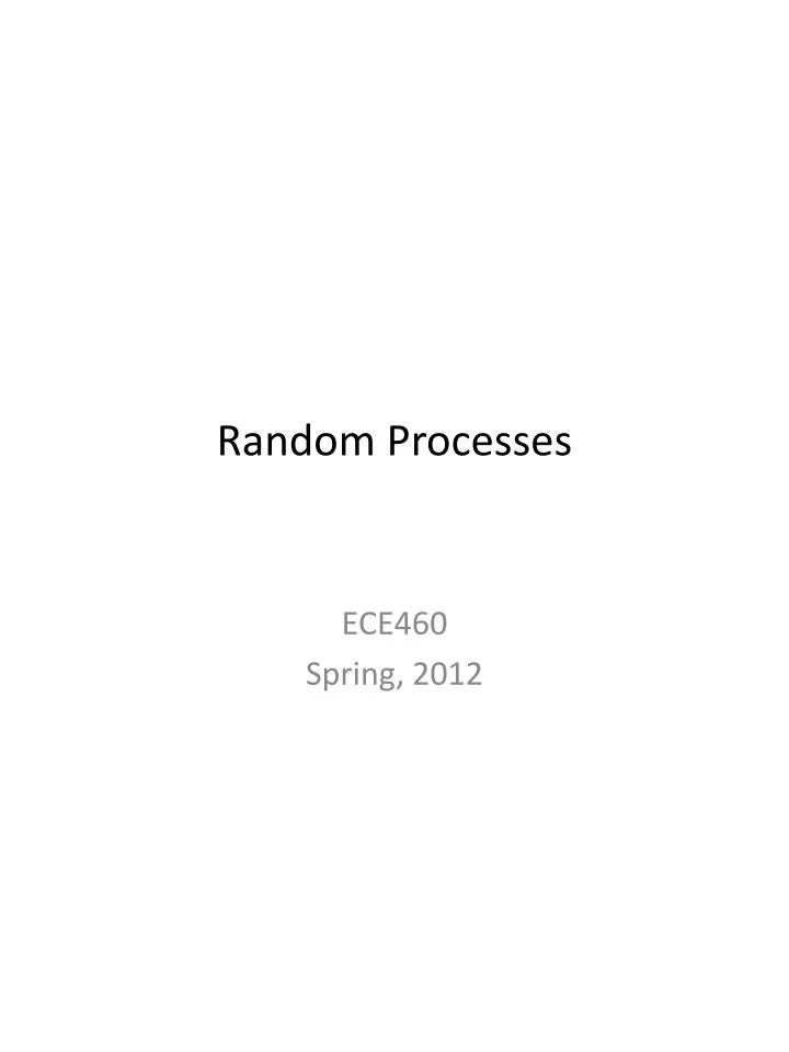 random processes