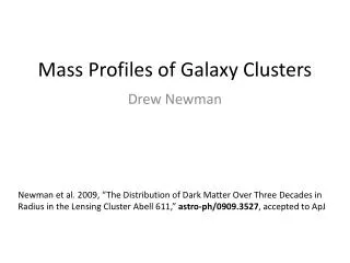 Mass Profiles of Galaxy Clusters