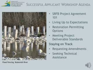 Successful Applicant Workshop Agenda