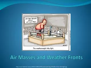 Air Masses and Weather Fronts