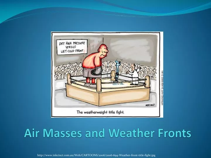 air masses and weather fronts