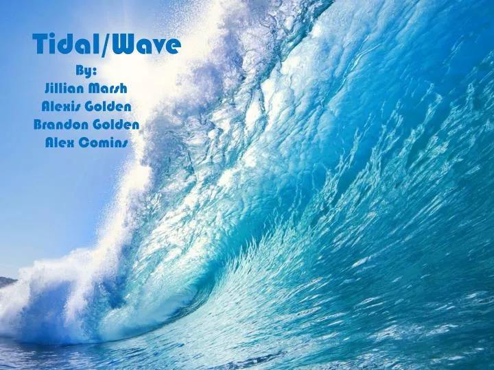 tidal wave