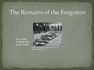 The Remains of the Forgotten