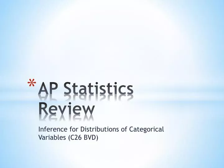 ap statistics review