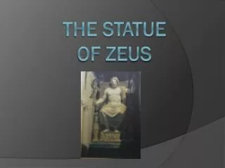 The Statue of Zeus