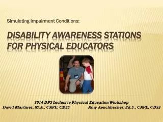 Disability Awareness Stations For Physical Educators