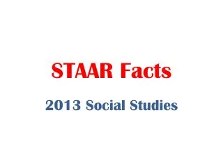 STAAR Facts