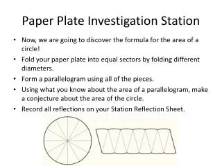 Paper Plate Investigation Station