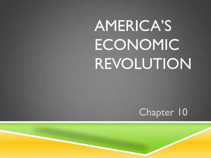 america s economic revolution