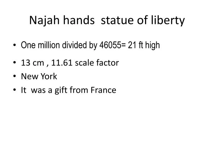 najah hands statue of liberty