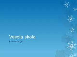 vesela skola
