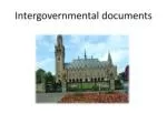 Understanding Intergovernmental Organizations: Documents, Strategies, and Resources - slide 1