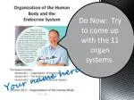 Do Now: Try to come up with the 11 organ systems. - slide 1