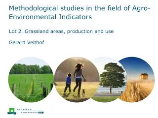 Methodological studies in the field of Agro-Environmental Indicators