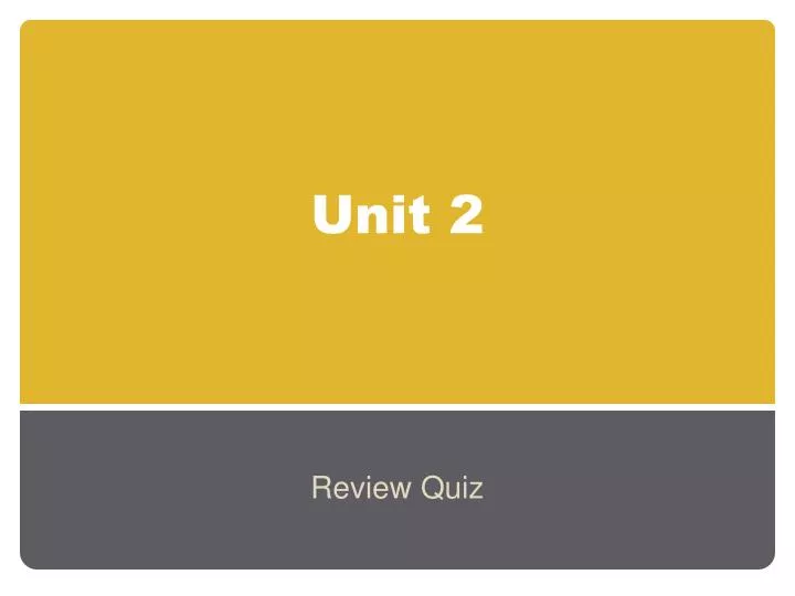 unit 2