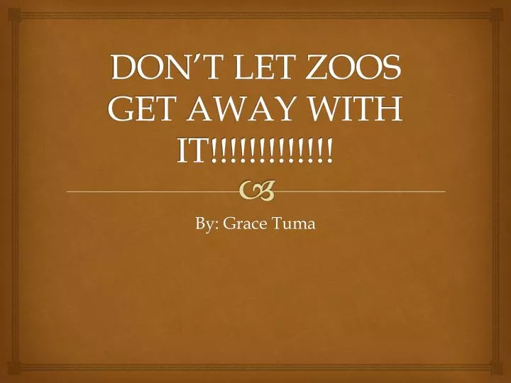 don t let zoos get away with it