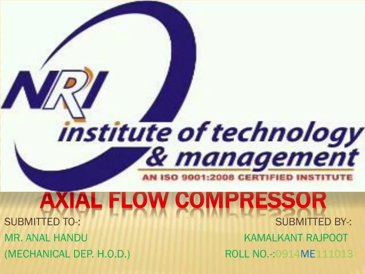 axial flow compressor