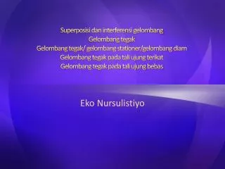 eko nursulistiyo