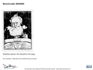 This document was created at The British Cartoon Archive - cartoons.ac.uk