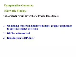On finding clusters in undirected simple graphs: application to protein complex detection
