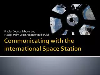 Communicating with the International Space Station